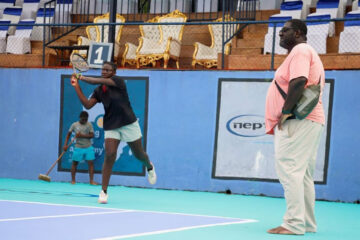 Former tennis pro helps children shine on court in Cameroon