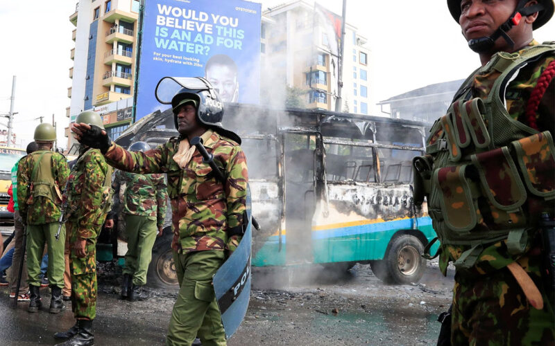 Kenyan anti-government protests resume with police firing tear gas