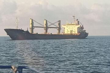 First big grain ship leaves Ukraine’s Black Sea port