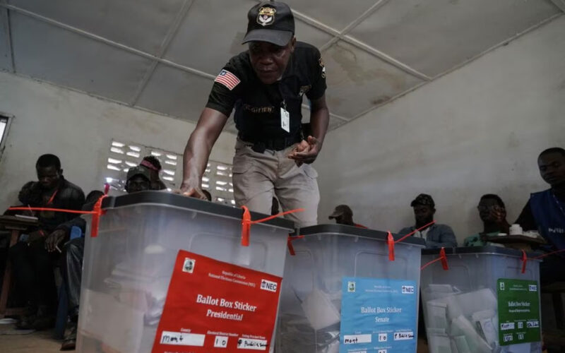 Liberia presidential election heads for November run-off vote