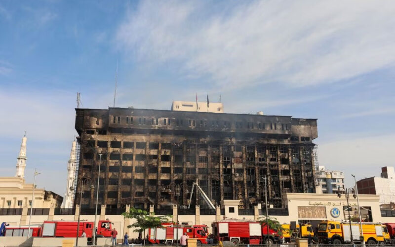 Fire engulfs police facility in Egypt’s Ismailia, 25 hurt