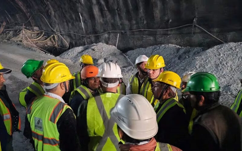 Rescuers drill to reach 40 workers in India tunnel collapse