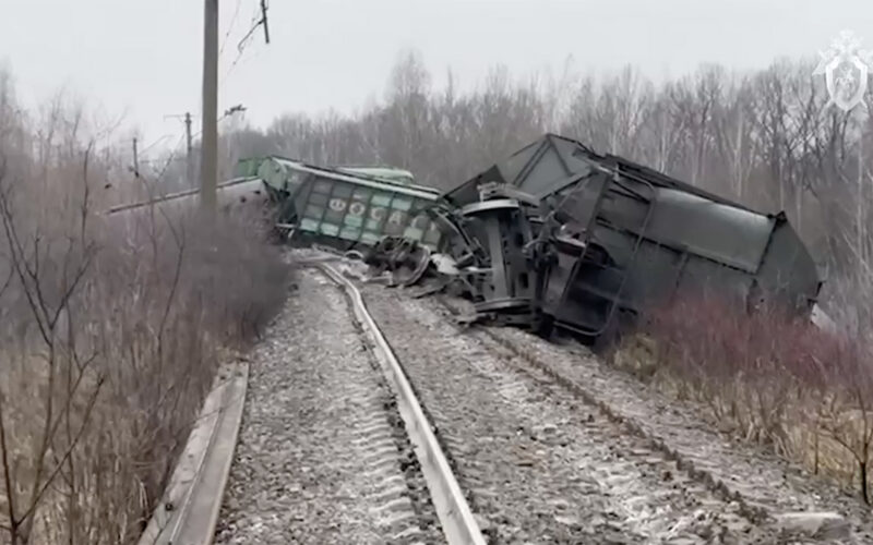 Russia opens terrorist investigation after freight train derailed