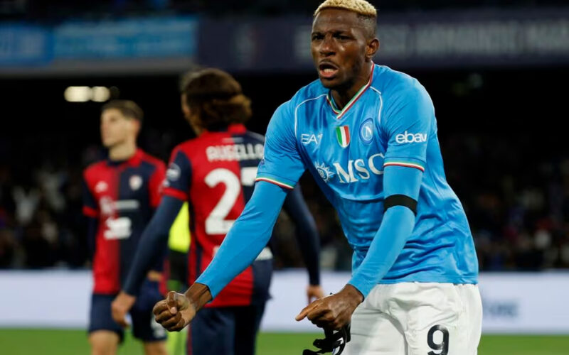 Osimhen back on target as Napoli beat Cagliari to go fourth