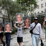 Demonstrators-_protesting_Jeffrey-Epstein