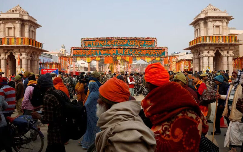 Hindus throng Ram temple in India’s Ayodhya as it opens to the public