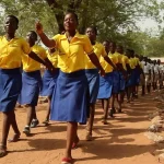 Ghana_girls Marching_Secondary education