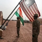 Niger_US flags and troops