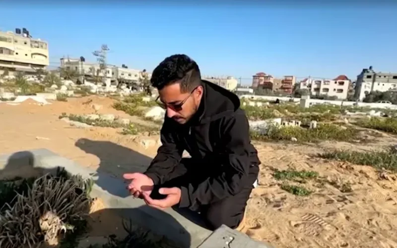 Mother’s voicemail at her graveside marks painful Ramadan for Gaza son
