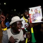 Senegal_Bassirou Diomaye Faye_supporters_celebrating