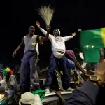 Senegal_presidential candidate Bassirou Diomaye Faye_celebrate