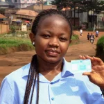 Stephanie Mbafumoja a Congolese law student