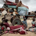Sudanese family fled conflict Murnei in Sudan_Darfur region
