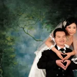 engaged Chinese couple