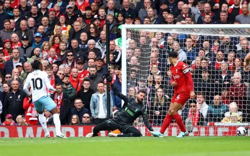 Eze and Palace deal Liverpool big blow to title chances with 1-0 victory
