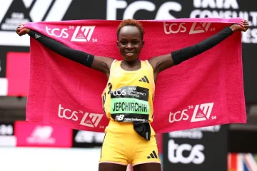 Jepchirchir crushes women’s-only world record in winning London Marathon