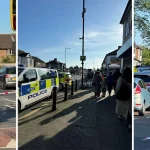 Police vehicles_stabbing incident_Ilford_London