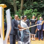 Rwandan President Paul Kagame and First Lady Jeanette Kagame