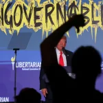 Donald Trump speaks at the Libertarian Partys national convention