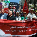 Hundreds protest_Tunis_Tunisia