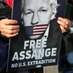 Julian Assange supporter_London