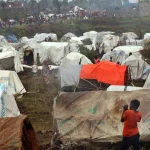 Mugunga displacement site near Goma_eastern DR Congo