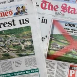 Print media front pages