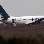 Transair Boeing 737_off runway_Senegal
