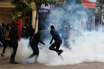 Police fire tear gas in Kenya finance bill protests