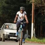 Peter_Ngugi_cycling_in_Shillong_India