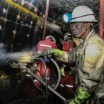 miner drilling