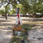 Rukaiya Lawan fetches water