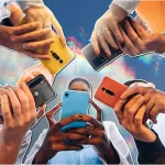 Youth with mobile phones