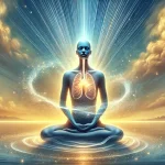 Surreal illustration depicting the concept of conscious breathing