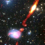 South African telescope discovers a giant galaxy that’s 32 times bigger than Earth’s Inkathazo glowing plasma jets
