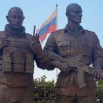 Bronze statue_Russian House_Bangui