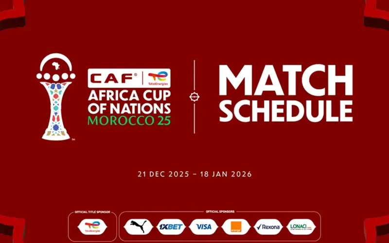 CAF announce match schedule for TotalEnergies CAF Africa Cup of Nations, Morocco 2025
