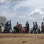 sudanese fleeing