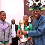 NIGERIA honours Queens of African Football with millions and houses Nigeria_Super Falcons_Tinubu
