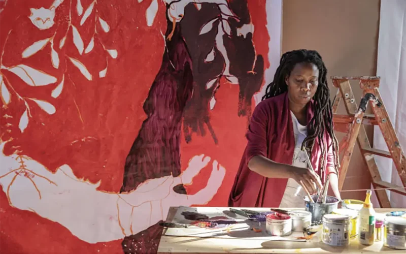Zimbabwean artist Portia Zvavahera turns her prayers into paintings