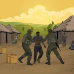 M23 rebels_detain person