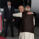 Putin-Modi summit_embrace