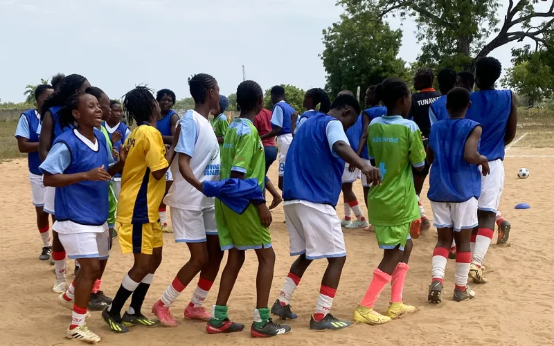 Coach Tibu’s female football team is breaking barriers