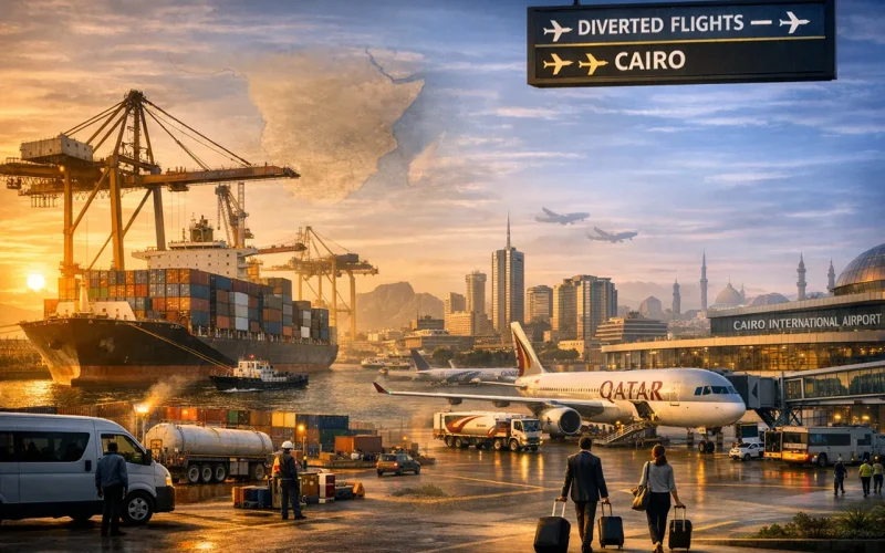 Africa’s ports and airports reap war gains as Middle East routes collapse