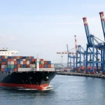 Cargo ship approachi