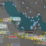 Booked to travel through the Middle East? Here’s why you shouldn’t cancel your flight flightradar map