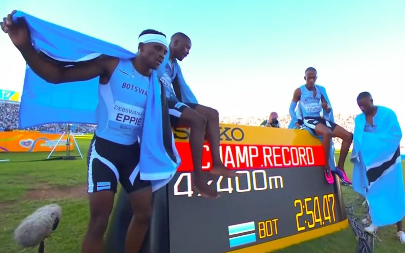 ATHLETICS HISTORY MADE IN GABORONE: The “Awesome Foursome” bring down the house