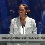 “Barack, there are no words to express how proud I am of the way you showed up and continue to show up every single day”