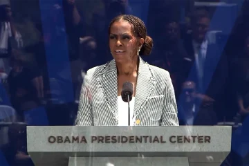 “Barack, there are no words to express how proud I am of the way you showed up and continue to show up every single day”