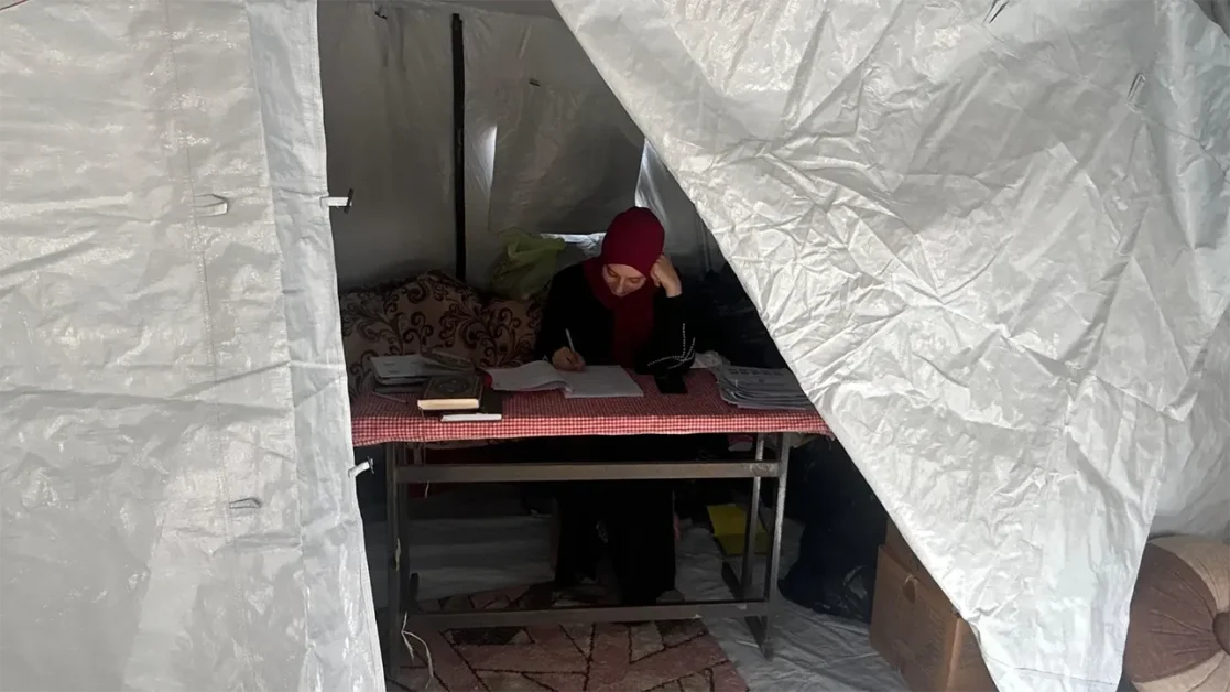 As a father in Gaza, the new home I am building for my children is a nylon tent